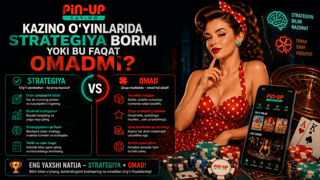 Kazino oyinlarida strategiya bormi yoki bu faqat omadmi